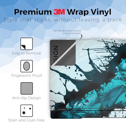 Laptop Skin Compatible with Lenovo Legion 5 Gaming Laptop (15IRX9) 2024 - Wild Splash - Premium 3M Vinyl Protective Wrap Decal Cover - Easy to Apply | Crafted in the USA - color: Wild Splash, size: Legion 5 Gaming (15IRX9) 2024 Full Cover Skin, style: Mat