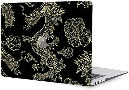 Hard Cover Compatible with MacBook Air 11 inch Case 2015 2014 2013 2012 2011 2010 Realease Model A1465 A1370, Color Printing Matt Plastic Hard Protective Shell Cover Case - Gold Dragon - color: 1058 Gold dragon, size: Air 11" 2010-2015(A1370/A1465)