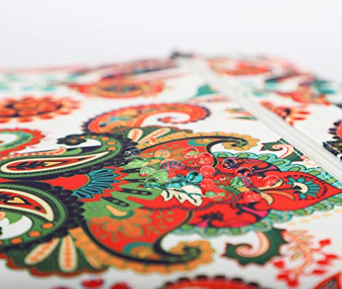 Paisley Pattern Lightweight Waterproof Laptop Shoulder Bag Sleeve Case for MacBook Pro 16 inch and 15.6 inch-16 inch Laptop - color: Paisley