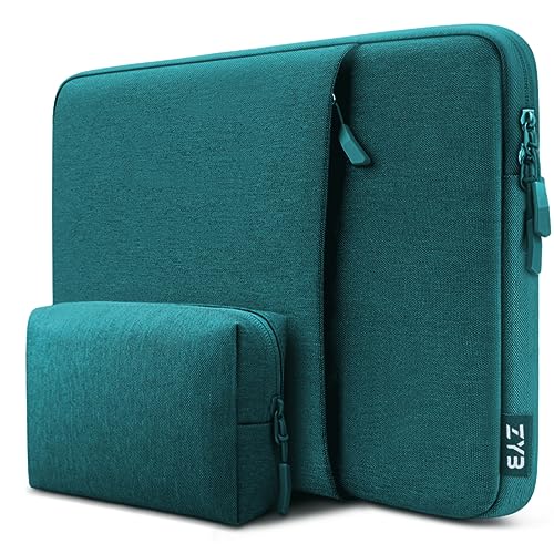 ZYB Laptop Sleeve 15.6 Inch,Waterproof Laptop Case 15.6 Inch for 15-15.6'' Lenovo ThinkPad IdeaPad Acer ASUS HP Dell Chromebook MacBook Pro 15 16 etc Notebook Case 15+ Inch with Accessory Bag-Teal - color: Teal, size: 15-15.6 Inch/Notebook