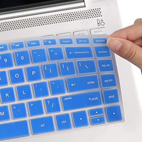 Keyboard Cover for HP Laptop 14/HP Pavilion 14-dq 14-cf/fq 14t-dq300/dq200 14-dq1039wm 14-dq0057nr 14-dq2053cl 14-dq5043cl 14-dq0052dx 14-dq1059wm 14-dq1035cl 14-dq2078wm dq0011dx dq0055dx dq0002dx - color: Blue