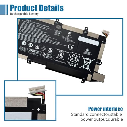 WS04XL Laptop Battery Replacement for HP Spectre x360 14t-ea00 14-ea0002ni 14-ea0002nx 14-ea0003ns Series WS04XL HSTNN-DB9Z L97352-2D1 L97357-005 7.7V 66.52Wh 8210mAh - size: 9.78*5.15*0.25 inch WS04XL