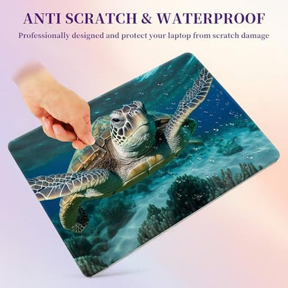 Laptop Skin Sticker Laptop Cover for 12" 13" 13.3" 14" Laptop Stickers,Reusable Skin Sticker Cover Personalized Art Waterproof & Scratch-Resistant Protector Case,Sea Turtle - color: Sea Turtle