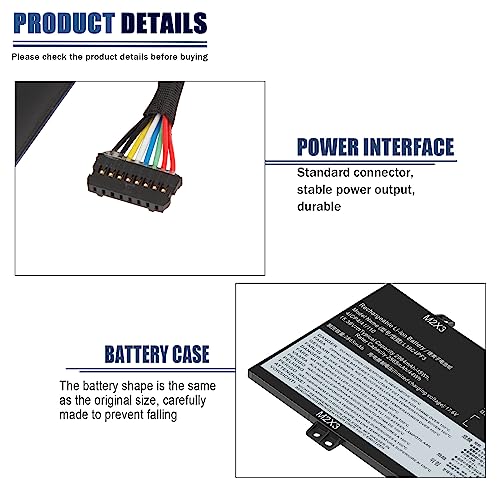 L18C4PF3 Laptop Battery for Lenovo ideapad C340-14API C340-14IML C340-14IWL S540-14API S540-14IML S540-14IWL Flex-14IML Flex-14IWL Flex-14API L18M4PF3 L18M4PF4 L18C4PF4 81SS000DUS 81SS0005US - size: 9.56*3.38*0.16inch