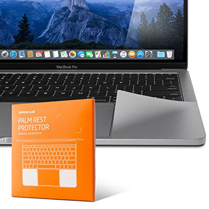 UPPERCASE Premium Palm Rest Protector Skin Cover Set Compatible with 2020+ MacBook Pro 13", Space Gray