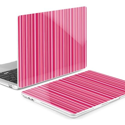 MEEgoodo Case for M5/M4/M3/M2 MacBook Air 13 inch Case 2026 2025 2024 2022, Fit Model A3449/A3240/A3113/A2681, Laptop Hard Shell Compatible with MacBook Air 13.6-inch, Mixed Pink Stripes - color: Mixed Pink Stripes