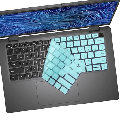 Keyboard Cover for Dell Latitude 3000 3340 13.3"(2023), Dell Latitude 5320 5330 5340 5350 13.3, Dell Latitude 7320 7330 7340 7350 13.3", Dell Latitude 7340 13.3" Laptop Keyboard Skin-HotBlue - color: HotBlue