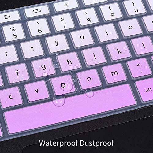 Dell Keyboard Cover for Chromebook 11.6" 3100 3110 3120 3180 3181 3189 5190 & Chromebook 13.3 3380 - Ombre Purple - color: Gradual Pink