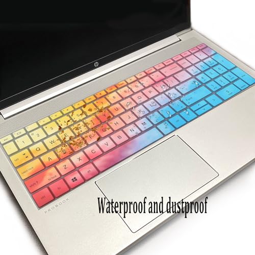 i-Tensodo Keyboard Cover for HP ProBook 15.6 inch Laptop,15.6 inch HP ProBook 450 G8 G9 G10/ 455 G8 G9 G10/ 650 G8/HP Zbook Power G8 G9 Keyboard Skin(NOT fit HP ProBook 450/455/650 G6 G7)-Dazzling - color: Dazzling