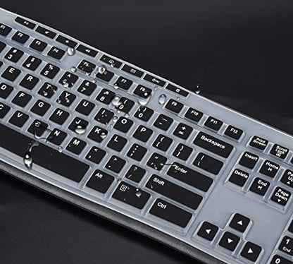 Keyboard Cover for Logitech MK295 MK270 K270 Keyboard, Logitech MK370 MK270 K270 Keyboard Skin Protector - Black - color: Black