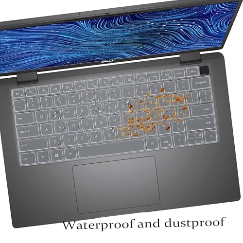 Keyboard Cover for Dell Latitude 3000 3340 13.3"(2023), Dell Latitude 5320 5330 5340 5350 13.3, Dell Latitude 7320 7330 7340 7350 13.3", Dell Latitude 7340 13.3" Laptop Keyboard Protective Skin-Clear - color: Clear