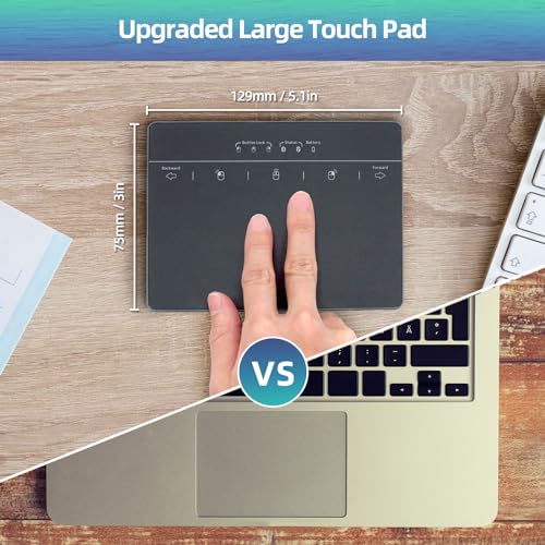 MICROPACK Digitally Yours Wired Trackpad for PC Computer Windows Laptops (Black) - color: Black