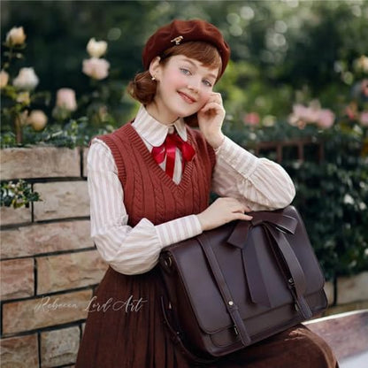 ECOSUSI Briefcase for Women Messenger Backpack PU Leather Laptop Bag Satchel Computer Bag for College Business Travel | PU Leather - color: Coffe