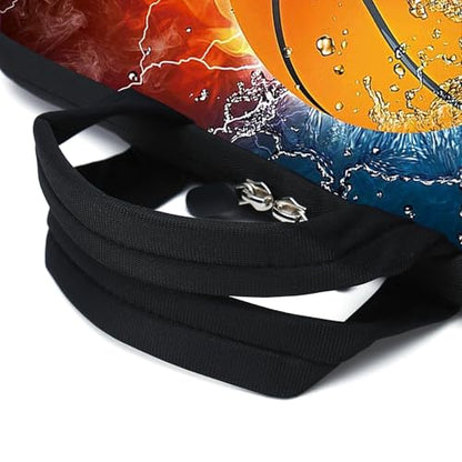 AMARY 13" 13.3" laptop sleeve chromebook case adjustable shoulder strap with handle accessory pocket (Hot basketball) - color: Hot Basketball