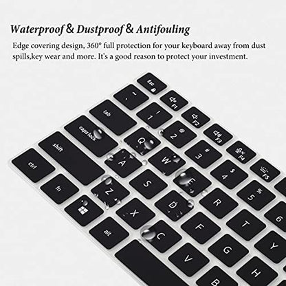 Keyboard Cover Skin for 14" Dell Latitude 7000 7410 7420 7430 7440 5440 5420 5430 5431, Dell Latitude 7520/Latitude 9000 9510 9520 9420 9430,Dell Latitude 14" Notebook Protector-Black - color: Black