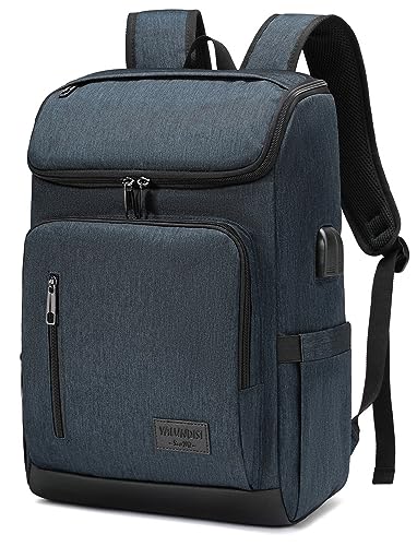 YALUNDISI Laptop Backpacks Travel Backpack Carry On Backpack Casual Daypack with USB Charging Port for Men Women Blue - color: Blue