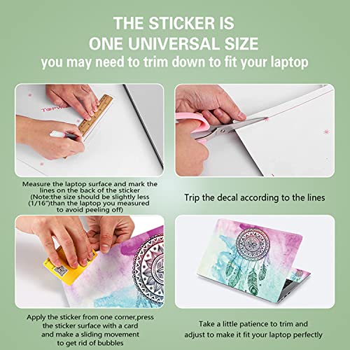 Dream Catcher 11.6 13.3 14 15 15.6 inches Laptop Skin Sticker Reusable Protector Cover for Laptop Notebook FY-NEK-18 - color: Fy-nek-18