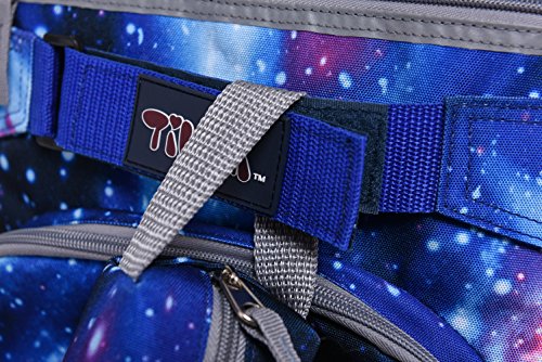 Tilami Rolling Backpack 18 inch Boys and Girls Laptop Backpack - color: Galaxy