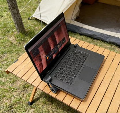 Mini Portable Laptop Cooling Bracket, Ultra Lightweight Invisible Laptop Bracket, Hollow Cooling Bracket, Suitable for Travel, Home, and Office use (Purple) - color: purple