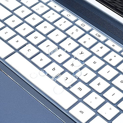 Keyboard Cover for HP 11.6/14 inch Chromebook x360, HP Chromebook 11 G2, G3, G4, G5, G6 EE G7 EE, HP Chromebook 14-db/ca/ak/DA 14B-CA 14a-na Series, HP Chromebook 14 G2 G3 G4 Keyboard Cover, White - color: White