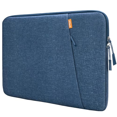 JETech Laptop Sleeve for 13-14 Inch Devices, Navy | For MacBook Neo (A18 Pro), MacBook Air/Pro (M5-M1) 2026-2020, Water-Resistant, Shock-Absorbing Padding, Storage Pocket - color: Navy, size: 13.3-Inch