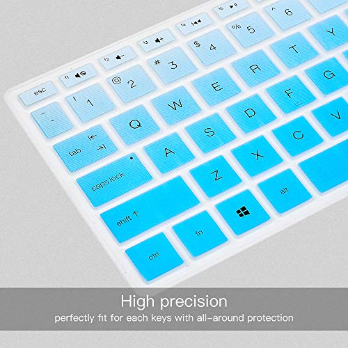 Keyboard Cover for HP Pavilion 27 All in One PC 27-xa0014/27 Xa0055Ng/0370Nd/0076Hk/0010Na, HP Pavilion 24-inch 24-xa0020 Xa0002A Xa0032 xa0013w, HP Pavilion All in One Keyboard Cover, Ombre Blue - color: Ombre Blue