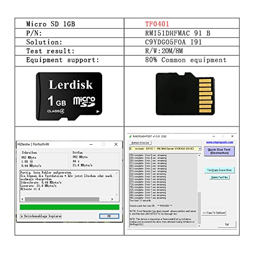 Factory Wholesale Micro SD Card 1GB Pack of 3 in Bulk MicroSD with Adapter Produced by Authorized Licencee (1GB) - size: 1GB Class4