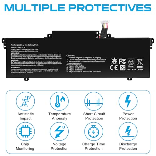 C31N1914 Laptop Battery Replacement for Asus ZenBook 13 UX425UG ZenBook 14 UX435EA UX435EA-A5007T UX435EAL UX435EG UX435EG-A5008R UX435EGL UM425QA UM425QA-KI072T UM425UAZ B7402FEA Serie 0B200-03730100 - size: C31N1914