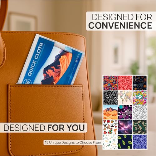 Microfiber Wholesale Quick Cloth Glasses Cleaning Cloths 8x8 Desert 1-Pack | with Case | Double-Sided Lens Cleaner for Eyeglasses, Camera, Screens & Glass | Reusable Microfiber Glass Polishing Cloths - color: Desert, size: 8"x8"