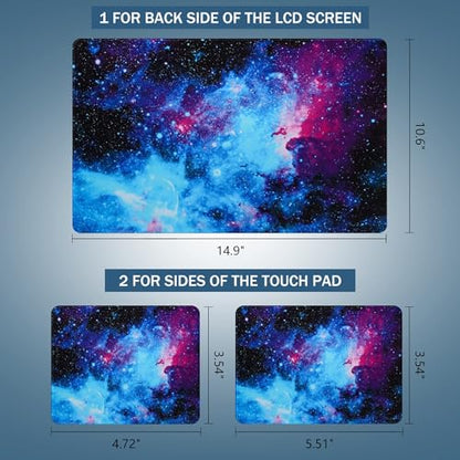Laptop Notebook Skin Sticker Cover Decal Fits 12 13 13.3 14 15 15.4 15.6 inch Laptop Protector Notebook PC | Easy to Apply, Remove and Change Styles (Galaxy) - color: Galaxy