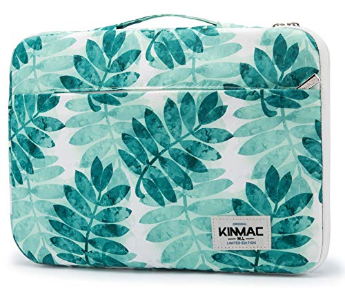 Kinmac 360° Heavy Duty Protective Laptop Sleeve Case Bag Cover with Handle for MacBook Air 13 inch,iPad Pro 13 inch and 13.3 inch HP,Dell,Lenovo,Asus,Acer Laptop (Olive Leafs) - color: Olive Leaf, size: 12 inch-13.3 inch
