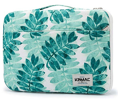 Kinmac 360° Heavy Duty Protective Laptop Sleeve Case Bag Cover with Handle for MacBook Air 13 inch,iPad Pro 13 inch and 13.3 inch HP,Dell,Lenovo,Asus,Acer Laptop (Olive Leafs) - color: Olive Leaf, size: 12 inch-13.3 inch