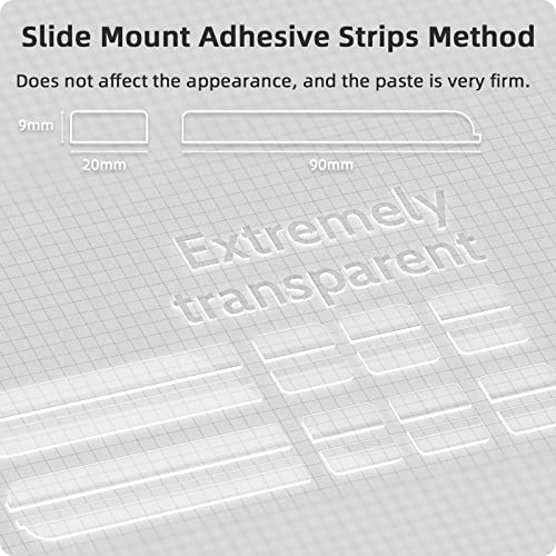 Privacy Screen Adhesive Strips and Slide Mount Tabs for Laptop Computer Monitor, Privacy Screen Slide Mount Tabs *2, Privacy Screen Adhesive Strips *2, 1pcs Microfiber Cloth, 2pcs Screen Cleaning Kit - size: Universal - All Aspect Ratios