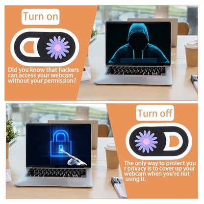6 Pack Laptop Camera Cover Slide, Computer Camera Cover Slide, Webcam Privacy Protector for Laptop, Computer, Tablet, Smartphone, Pc