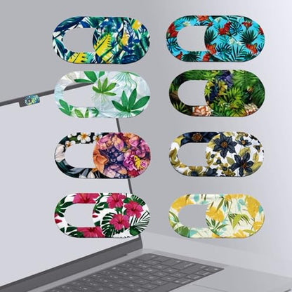 Webcam Cover Slide 8 Pack, Ultra Thin Laptop Cover Slider, 0.03 Inch Privacy Webcam Blocker for Laptop, Tablet and Smartphone
