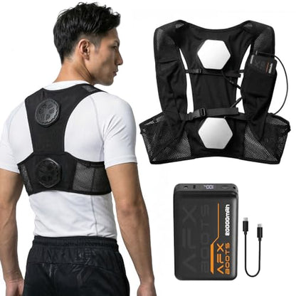 LABEWVI Semiconductor Peltier Cooling Vest with 20000mAh Battery Pack, 3 Cooling Modes, Up to -24℃ Cooling - size: Large-XX-Large