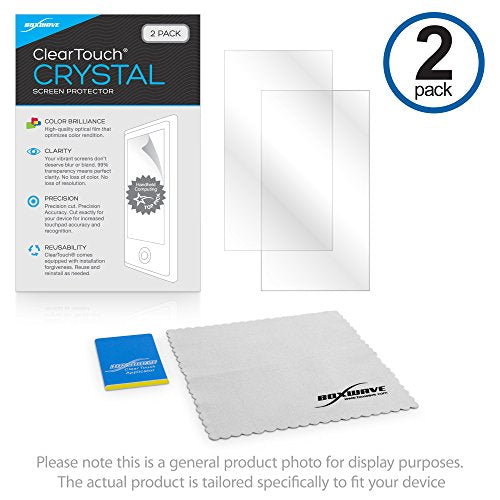 BoxWave Screen Protector Compatible with Microtouch IC-156P-AA2 (15.6 in) - ClearTouch Crystal (2-Pack), HD Film Skin - Shields from Scratches