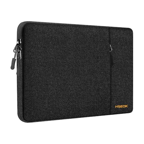 Hseok Laptop Case 13.3 14 inch Sleeve, Rainproof & Shockproof Carrying Case Compatible with MacBook Pro/Neo 14 M5/M4/M3/M2/M1,13.3 MacBook Air/Pro,XPS 14 and Most 13"-14" Notebook Tablet,Black - color: Black
