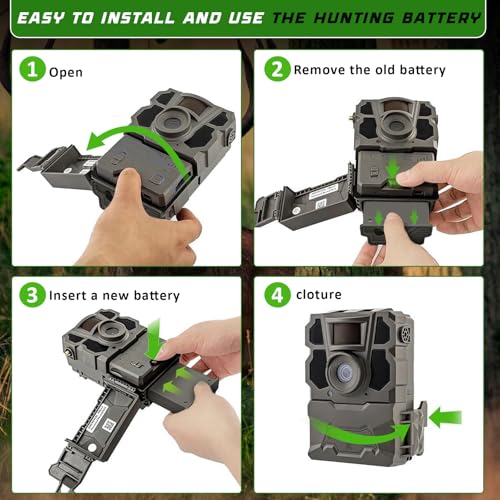 7000mAh 2-Pack Rechargeable Reveal Lipo Lithium Battery Trail & Game Camera Battery Compatible with Tactacam Pack Reveal Hunting Camera X, X Pro, Pro 3.0, X Gen 2.0, X Gen 3.0, XB, SK - 7.4V 51.8WH - size: 8.8*4.87*1.38inch 2PS
