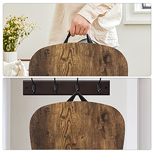 SONGMICS Lap Desk, Bed Tray, Laptop Table with Handle, Cushion, 12.6 x 15.7 x 3.1 Inches, Rustic Brown ULLD109B01