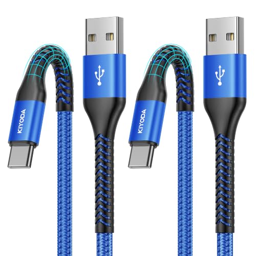 USB C to C Cable 60W Fast Charging 6FT, USB C to USB C Cable for CarPlay | 2Pack Super Durable USB Type C iPhone Charger USBC Cord for iPhone 17/16/15/Pro Max, Samsung Galaxy S26 and More-Upgraded - color: Blue, size: 3FT, style: USB A to USB C