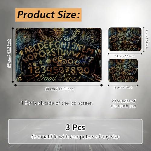 Laptop Skin Sticker for 12.1”-15.6“ Laptops (Fits 13”, 13.3”, 14”, 15”, 15.4”) | Protective Universal Reusable Vinyl Art Decal Cover | Waterproof & Scratch-Resistant-Spirit Ouija Board - color: Spirit Ouija Board