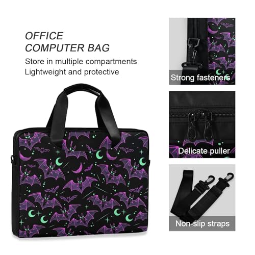 MNSRUU Laptop Bag for 15.6 inch Black Gothic Bats - color: Bats A8890