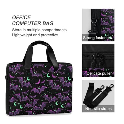MNSRUU Laptop Bag for 15.6 inch Black Gothic Bats - color: Bats A8890