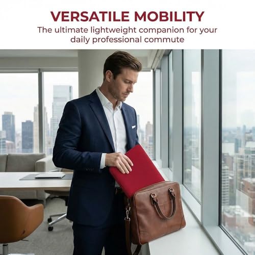 Laptop Sleeve Case 13 Inch - Foam Padded Zipper Bag for Carrying Computer Protection Bag, Slim Portable Design for 13" Ultrabook(Red) - color: Red