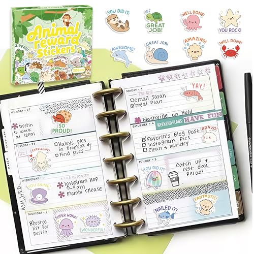 200 Pcs Cute Animal Stickers Bulk.Inspirational Stickers Packs for Boys Adults Teens Girls.Waterproof Vinyl Kawaii Sticker for Laptop, Classroom, Phone Case, Luggage, Cups (Teacher Reward Stickers) - color: Teacher Reward Stickers