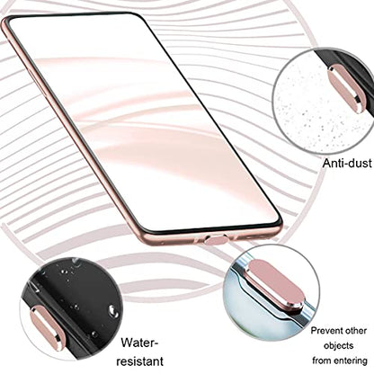 USB C Dust Plugs Charging Port Cover Caps, 2 PCS (Rose Gold) | Cable Protectors Included, Compatible with iPhone 17 16 15 Pro Max - color: Rose Gold