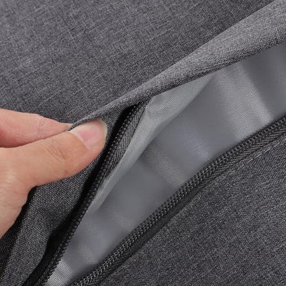OSALADI Sturdy Laptop Bag and Tablet Carrier for 15.6 Inch with Shockproof Protection, Lightweight Computer Sleeve Briefcase for Travel and Business, Dark Gray