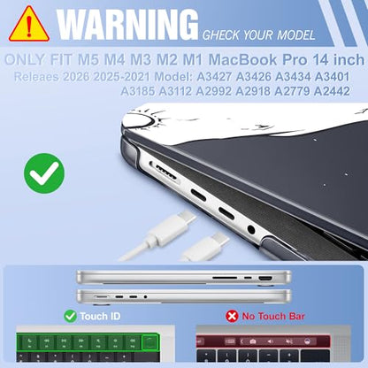May Chen for 2026 MacBook Pro 14-inch M5 M4 M3 M2 M1 Pro/Max Chip, Release 2026 2025-2021, Model A3427 A3426 A3434 A3112 A3401 A3185, Plastic Hard Shell with Keyboard Cover, Cute Astronaut - color: Cute astronaut