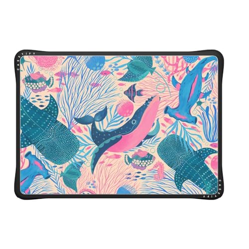 CASETiFY Impact MacBook Air 13.6" (M2-M5) Case [Cushioned Impact Corners/Scratch-Resistant/Anti-Slip Grip] - Under The Sea - Clear Black - color: Under the Sea, size: MacBook Air 13" (M2 - M5)